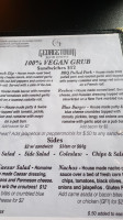 Georgetown Liquor Company menu