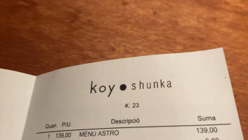 Koy Shunka inside