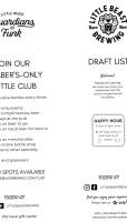 Little Beast Brewing Beer Garden inside