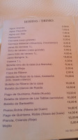 Chiringuito La Isla Tolo menu