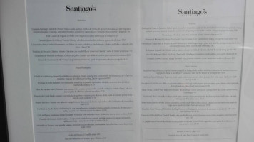Santiago's Kitchen menu