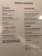 The Bistro menu