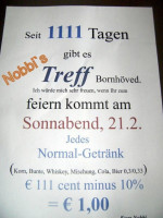 Nobbis Treff menu