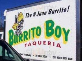 Burrito Boy outside