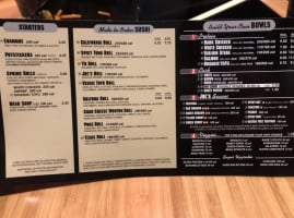 Tokyo Joe's Waterside menu