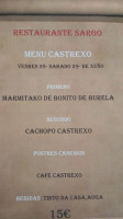 Sargo Burela menu