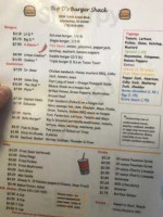 Big D's Burger Shack menu