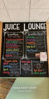 Ybs Juice Lounge menu