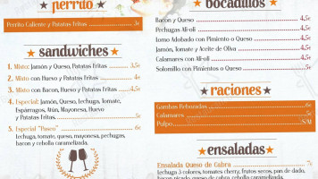 Bar Restaurante El Paseo menu