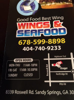 Wings And Seafood food