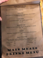 Turangi Tavern menu