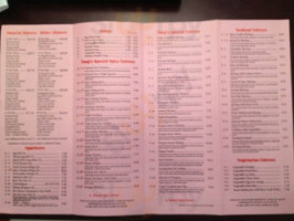 Tang Garden Chinese menu