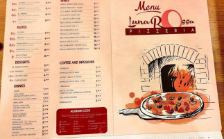 Luna Rossa Pizzeria menu