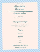 Club Nàutic Can Picafort menu