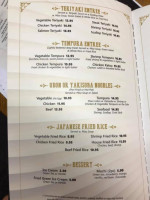 Kisaki Japanese Cuisine menu