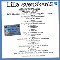 Lille Svensken menu