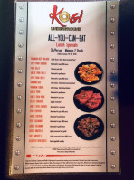 Kogi Underground menu