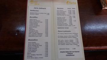 El Zorzal menu