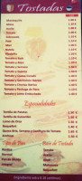 Café Tertulia menu