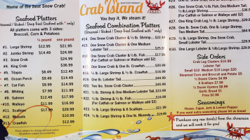 Crab Island Seafood Market (toledo) menu