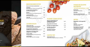 Brasserie Rubens menu