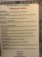 Baan Thai menu