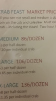 Bethesda Crab House menu