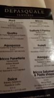 Assaggio menu