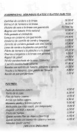 Santa Cruz De La Seros menu