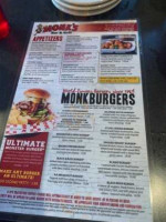 Monk's Bar and Grill menu