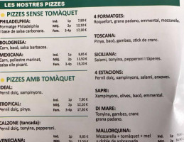 Pizza Sapri Corbera menu