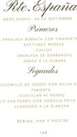 España menu