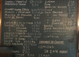 Cervecera Jatape menu