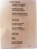 La Raval menu