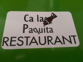 Ca La Paquita menu