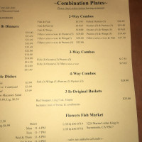 Flowers Fish Market & Restaurant menu