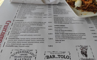Asador Tolo El Cañuelo menu