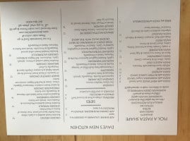 Dave's Italian Kitchen menu