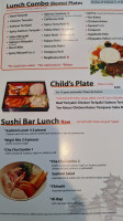 Cha Cha Sushi menu