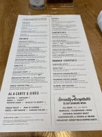 High Bank Distillery Co menu