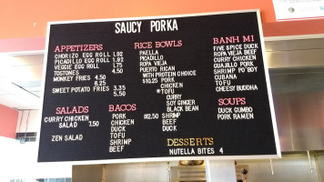 Saucy Porka South Loop menu