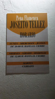 Taberna Flamenca Joseito Téllez menu