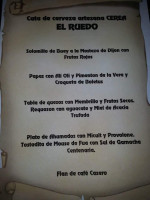 Bar Restaurante El Ruedo menu