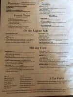Grumpy's Café menu