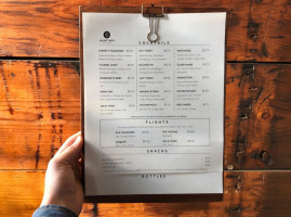 Short Path Distillery menu