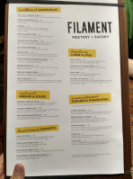 The Filament menu