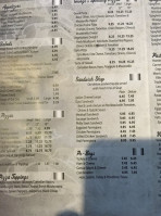 George's Pizzeria menu