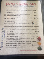 Little Thai Cafe menu