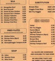 Kiin Kiin Thai Eating Room menu