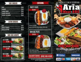 Aria Meat Market menu